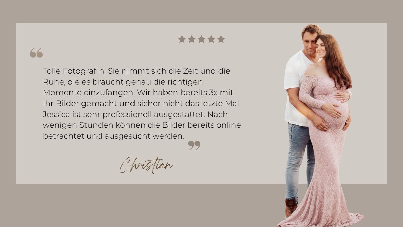 5 Sterne Bewertung Babybauchshooting