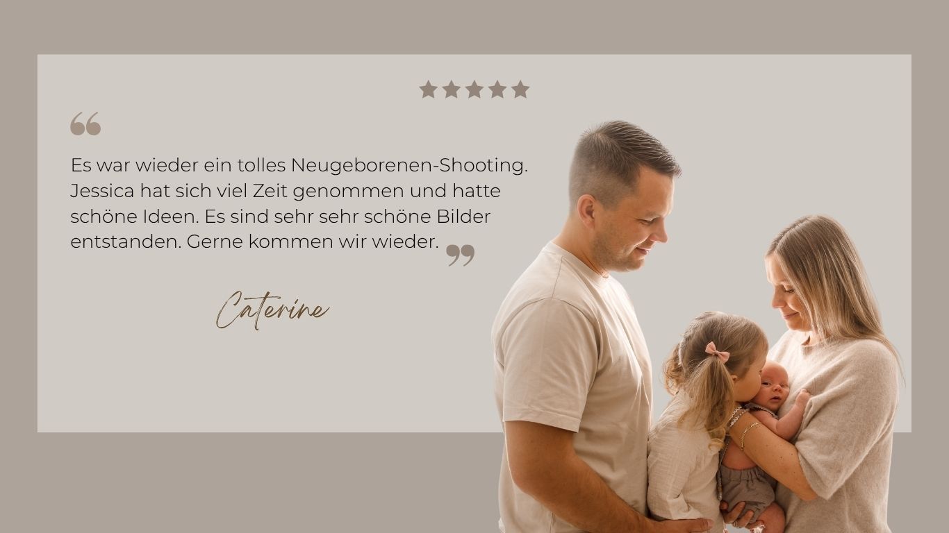 5 Sterne Bewertung Neugeborenenshooting