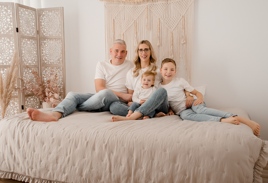 Familienfotoshooting im Fotostudio in Celle