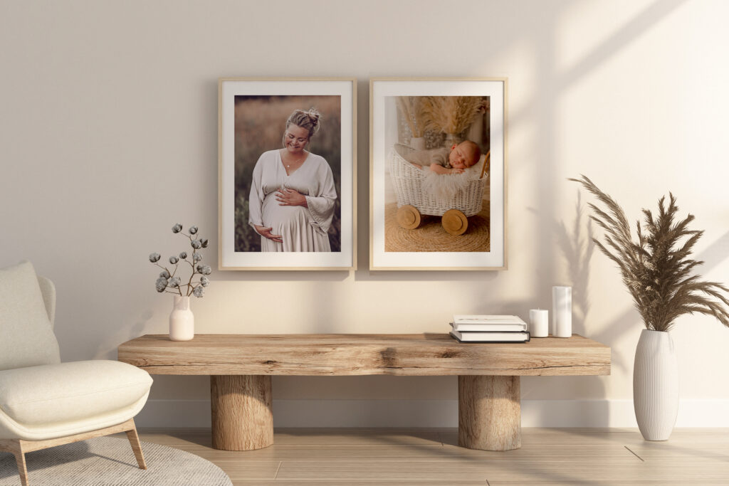 Gerahmtes Bild Wandbild Schwangerschaft