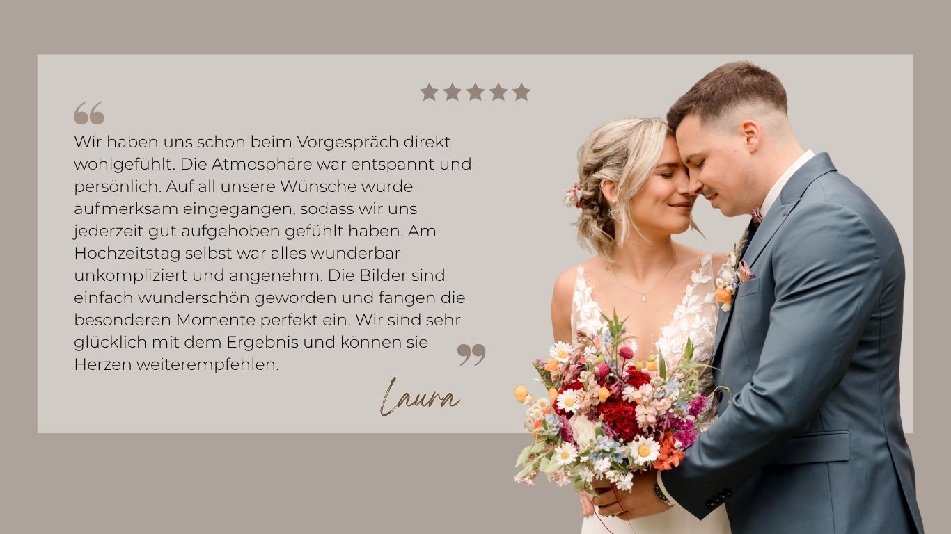 Google-Bewertung Laura und Yannik